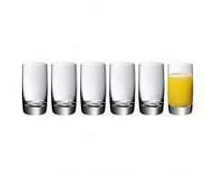 WMF Easy Saftgläser Set 6-teilig, 250ml, Bierglas, Kristallglas, spülmaschinengeeignet, bruchsicher