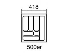 Naber Besteckeinsatz 5, 410 x 480 mm. Schrankbreite 500