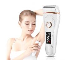 Elektrischer Rasierer Damen Damenrasierer USB Wiederaufladbar Kabelloser Lady Shaver Wasserfest Nass und Trocken Elektrorasierer Achseln Beine und Bikini Trimmer