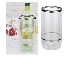 Weinkühler Flaschenkühler aus Kunststoff doppelwandig Höhe 23cm