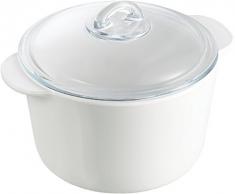Pyrex Kasserolle rund, mit Deckel, Glas, Inhalt: 2 Liter