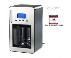 Rosenstein & Söhne Kaffeeautomat: Programmierbare Kaffeemaschine für bis zu 12 Tassen, 1.000 Watt (Kaffeemaschine mit Timer)