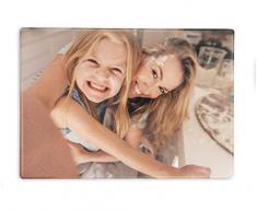 ORWONet - Glasschneidebrett mit Foto gestalten | Foto-Brettchen-Bedruckt-mit-eigenem-Bild | ca. 30 x 20 cm | Antirutsch-Noppen | geruchsneutral | spülmaschinengeeignet | Kratz- und schnittfest