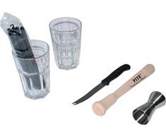 Carl Mertens 7931 1060 - Caipirinha Set Pitú, 6-teilig