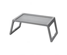 IKEA klipsk Bett-Tablett Serviertablett für Frühstück Tabletttisch Sofatisch Beistelltisch mit klappbaren Beinen 70 cm, 36 cm, 26 cm (grau)