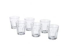 Ikea 6-er Set Gläser Pokal stapelbares Glas für kalte oder heiße Getränke - 270ml - 10 cm hoch - spülmaschinenfest
