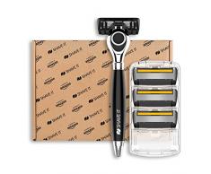 Shave It Grand, 6-Klingen-Rasierer mit Griff und 4 Klingenköpfen