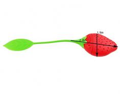 Teesieb mit Tiermotiv, umweltfreundlich, Silikon, 6 Stück, Elefant, Hai, Schwan, Eichhörnchen, Erdbeere, Eule, Tee-Ei, Geschenk für Tee-Liebhaber