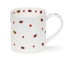 DUNOON Reizender niedlicher Marienkäfer-Blumen-feiner Porzellan-Becher Orkney-Form-Entwurf