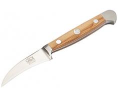 Güde Schälmesser ALPHA-OLIVE Serie Klingenlänge: 6 cm Olivenholz, X703/06, Messer - Solingen - Deutsche Qualität, robust - scharf - geschmiedet - hochwertig