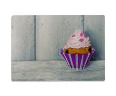 Wandkings Glasschneidebrett Cupcake - Motiv wählbar - Glasschneideplatte, Schneidebrett aus Glas, Frühstücksbrettchen