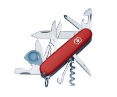 Victorinox Taschenmesser Explorer (16 Funktionen, Lupe, Phillips-Schraubendreher, Schere, Korkenzieher), rot