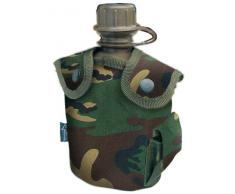 CN Outdoor Feldflasche Outdoor Army Trink Flasche ca. 0.8 L Camouflage Woodland