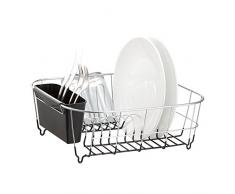 Neat-O Verchromten Stahl Schälchen Abtropfgestelle (Schwarz)