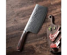 6.8Laser Damaskus Chef Messer Japanische Lachs Sushi-Messer-Edelstahl-Sashimi Küchenmesser Roh Fischfilet Schichten Messer