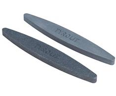 Tyrolit Wetzsteine, 2 Abziehsteine (Körnung 100/240) zum Schleifen und Schärfen von Sensen/Werkzeugen/Gartengeräten