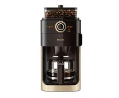 Philips Grind und Brew HD7768/90 FilterKaffeemaschine (Mahlwerk, Timerfunktion) champagner/schwarz