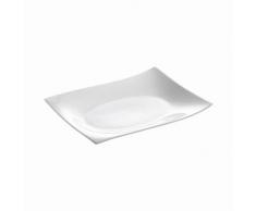Maxwell & Williams Motion Platte Eckig, Tablett, Servierplatte, Eckig, Porzellan, Weiß, 25 cm x 19 cm, RP00325
