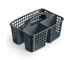 Mery Wäschekorb, Polypropylen, dunkelgrau, 23,3 x 31 x 19 cm