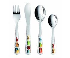 Tescoma Bambini Little Cars Besteck-Set mit Fahrzeug-Motiven, bestehend aus Messer, Gabel, Esslöffel und Dessert- / Teelöffel