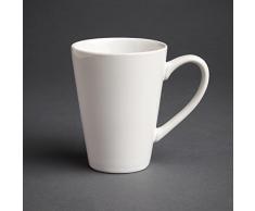 Olympia Cafe Lattetassen weiß 34cl, Sie erhalten 1 Packung, Packungsinhalt: 12 Stück