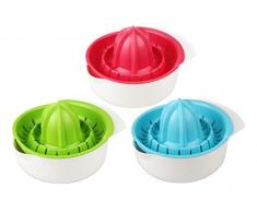 FACKELMANN Zitronenpresse, Kunststoff, Mehrfarbig, 18 x 14 x 12 cm