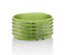 Frieling Frühstückskorb Brotkorb Brötchenkorb Stoff grün 24 cm Ø