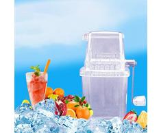 Redcolourful Multifunktions-Handbuch Mini Home Transparent Ice Crusher Shaver Küchenwerkzeug