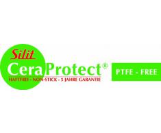 Silit Hongkong Wokpfanne Induktion 36 cm, mit Glasdeckel, Wok Edelstahl beschichtet, Keramikbeschichtung,