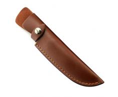 BETTERLE Brown Leather Fixed Blade Messer Scheide - Jagdmesser Leder Scheiden Universal Messer Taschen Knife Sheath (#1-L)