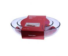 Pasabahce Borcam Auflaufform Glas Backform Auflauf 2 tlg oval
