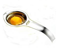 YUEMING Eiertrenner Eierseparator, Eiweiß Eigelb Filterseparator Eidotter-Trenner Eiweiß Separator Edelstahl,Ei Trenner