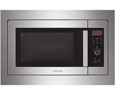edesa EMW-2020-IG X Einbau-Mikrowelle 60 cm Edelstahl mit Grill 20 L 700W Quarzgrill 1000W LED-Technologie. Touch-Tasten