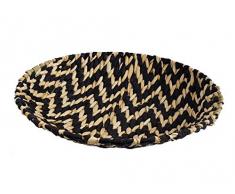 Seegras Deko Schale geflochten - 40 cm - Natur Obstschale Tisch Deko Teller Obstkorb