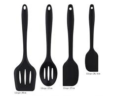 Sigdio 27 teiliges-Set Küchenhelfer Set Küchenutensilien Kochbesteck Küchenset küchengerät Kochzubehör Kochgeschirr aus Silikon und Edelstahl hitzebeständig Kochen Tools Löffel, Pfannenwender, Schlitzöffel, Backpinsel,