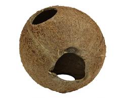 JBL 61514 Kokosnuss-Schale als Höhle für Aquarien und Terrarien, Cocos Cava 1/1 M