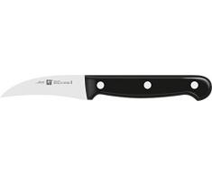 Zwilling 34910-061-0 Twin Chef Schälmesser, Rostfreier Spezialstahl, Zwilling Sonderschmelze, genietet, Vollerl, Kunststoff-Schalen, 7 cm, schwarz