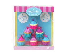 Follwer0 Radiergummi-Set für Kinder, Studenten, Schul-Briefwaren, Cupcake- und Dessert-Form, 6-teilig