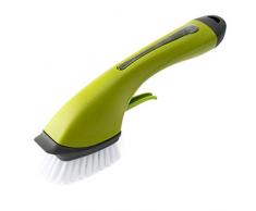 Borlai Küchenreinigungsbürste Spüle Herdbürste mit Flüssigseifenspender Küchenwerkzeug