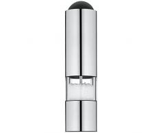 WMF Elektrische Mühle, Salz und Pfeffermühle unbefüllt, LED-Leuchte Cromargan Edelstahl matt, Glas Keramikmahlwerk, H 21 cm
