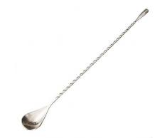 Iindes 12 Zoll Barloeffel Edelstahl loeffel Spirale Muster Bar Cocktail Shaker Gedreht Spoon Barware Rührlöffel