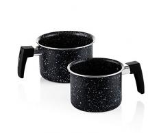 Westinghouse Milchtopf - 14 & 16cm Milchtöpfe - Simmertopf Schwarze Marmor