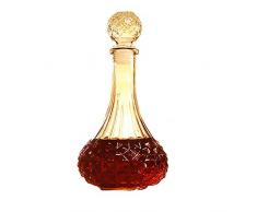 ZUEN Kristallkaraffe, 800 Ml Klassische Weinkaraffe, Mundgeblasenes, Bleifreies Kristallglas, Elegantes Weinzubehör