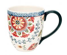 Duo Jumbotasse Becher XXL folkloristische Deko 810 ml aus Keramik Trinkbecher Smoothie Becher Geschenk Büro Tasse für Kaffee Teetasse Cappuccino Kaffeebecher Jumbo-Tasse Riesentasse XXXL (Orient 1)