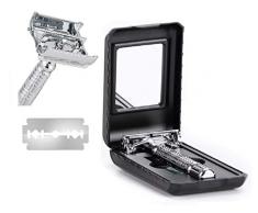 Premium de Luxe Classic Rasierhobel für die anspruchsvolle Dame und den selbstbewussten Herren, Nassrasierer Rasierset Sicherheitsrasierer Handrasierer Klingenrasierer (9,5 cm)