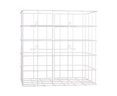 All Care 3840 MediQo-line Metalldraht Abfallbehälter 18 Liter, Weiß