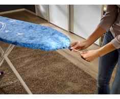 Leifheit Bügeltischbezug Thermo Reflect M, für Bügelflächen bis max. 125 x 40 cm, für Dampfbügeleisen, mit Hitze- und Dampfreflektion für 33% schnelleres Bügeln, mit elastischem Gummizug
