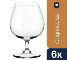 Leonardo Cognacschwenker Ciao+, Cognac-Glas im klassischen Stil, Weinbrand-Gläser mit 400-ml Füllmenge, 6-teilig, 061454
