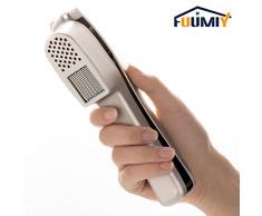 Fuumiy Knoblauchpressen/Garlic Press,2in1 Professional Knoblauchwippe stampfer und Schneide,Leichte Reinigung,Aluminium Robust Knoblauchschneider,praktischer Küchenhelfer Knoblauch Crusher