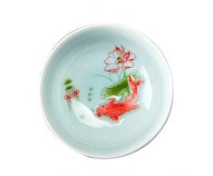 MaylFre Porzellan-Tee-Schalen-Keramik-Kaffeetasse Celadon Teacup Lose Blatt-Tee Brewing System